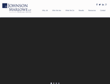 Tablet Screenshot of johnsonmarlowe.com